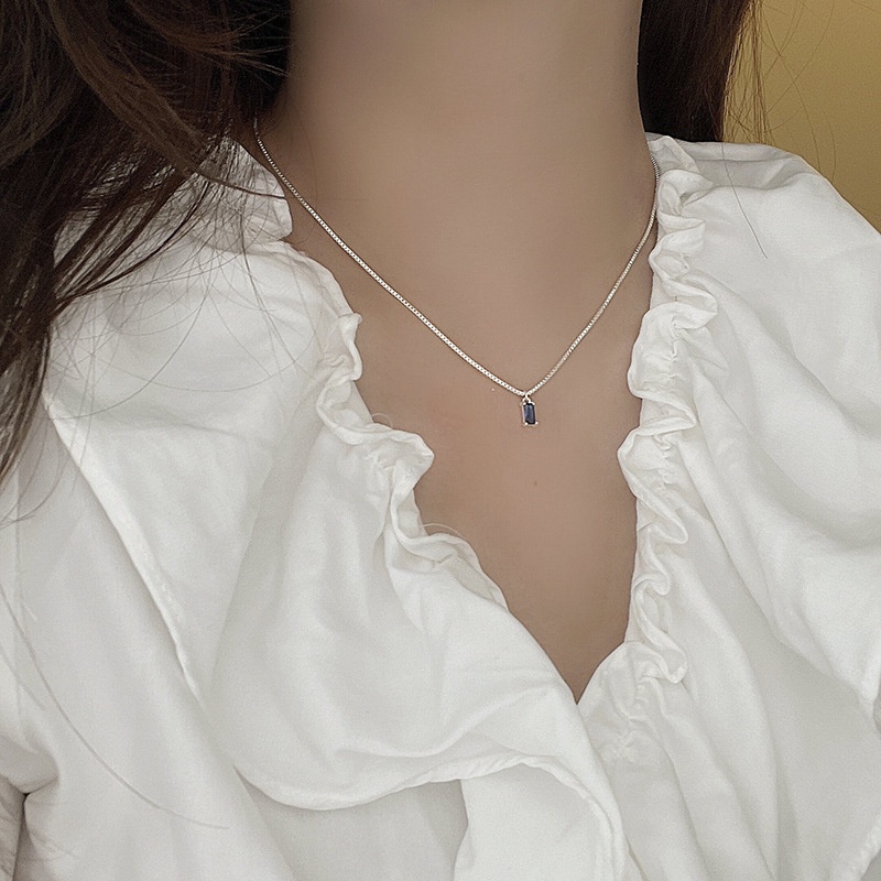 Kalung Kubus Fashion Anak Perempuan Zirkon Alloy Necklace