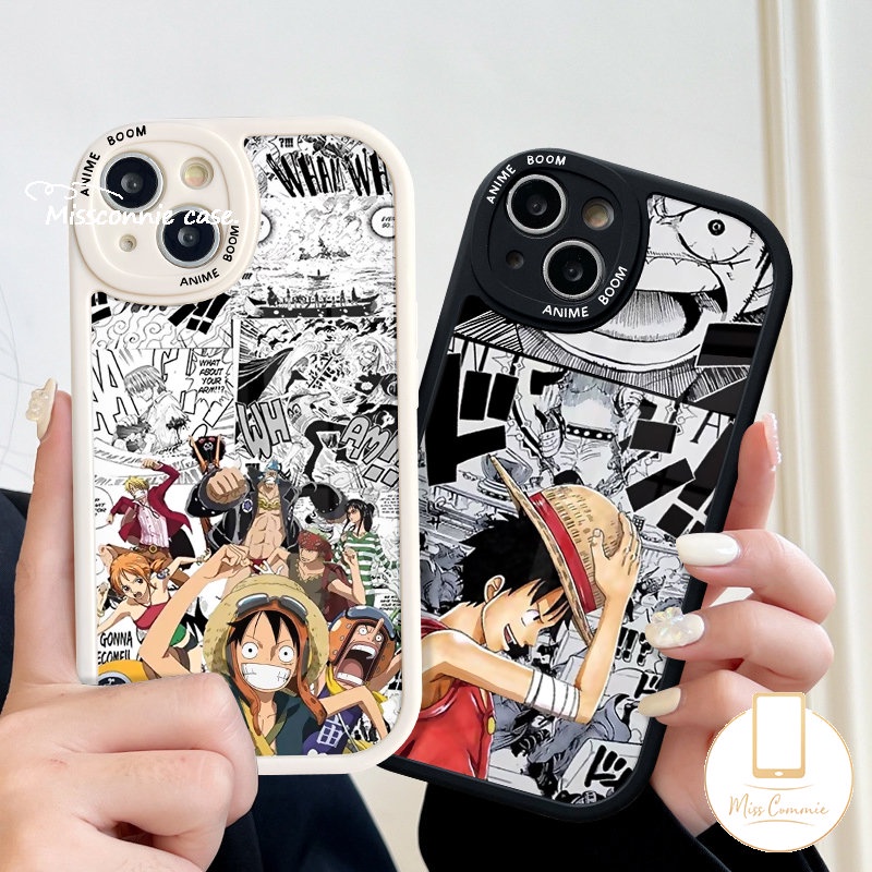 Kartun Lucu Case Realme C55 10 C30 C35 C53 C12 C30s C15 C31 C25Y C21Y C11 C25s 10 Pro Plus 9i 5 6i 8 5i 7i 6s 6 8i 8Pro C17 C20A C21 C3 C20 Anime Trendy One Piece Luffy Sarung Soft Cover
