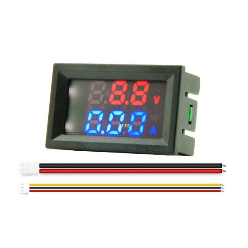 Btsg Digital Voltmeter Ammeter Micro-adjustment Voltage Current Power Meter Tester Panel Volt-Amp Watt Gauge LED Display