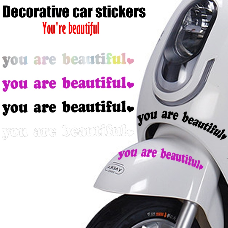 Anda Indah Stiker Dekorasi Interior Eksterior Mobil/Spion Fashion Sticker Kreatif Sport Plastik Decals