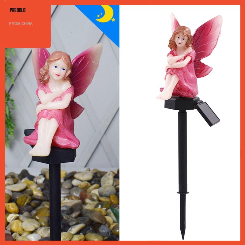 [Predolo] Fairy Statues Stake Lights Lampu Rumput Dekorasi Lampu Malam