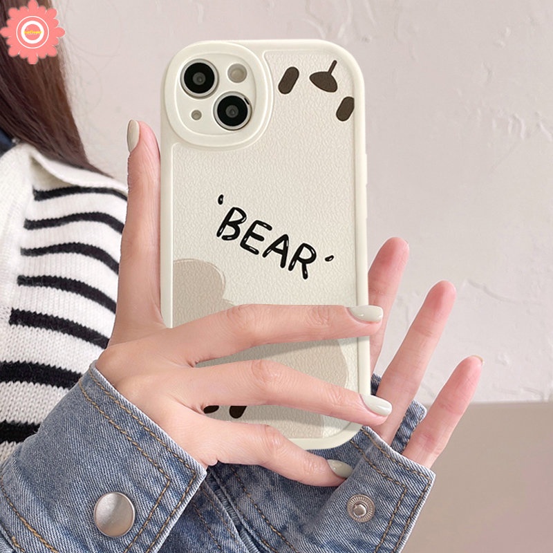 Couple Cartoon Cute Bear Casing Infinix Smart 6 5 Infinix Note 8 Hot 10 Lite Hot 10T 11 10s 11s 9 10 Play Simple Soft Tpu Phone Case