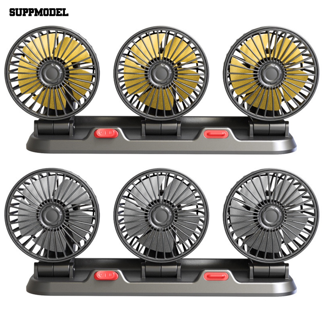 Suppmodel Kipas Angin Kendaraan Truk Yang Dapat Diputar Perlengkapan Otomatis Meja Kendaraan Truk Kipas Mobil Mini Fan High Airflow