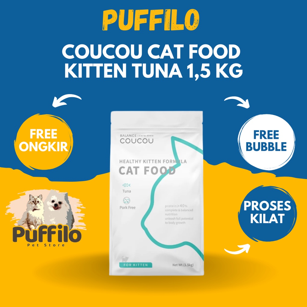 Makanan Kucing Coucou Kitten Formula 1,5 Kg Freshpack