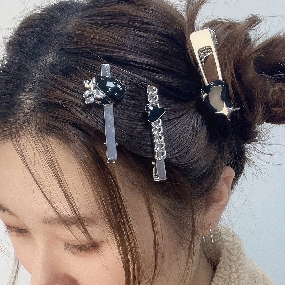 Aksesoris Rambut Korea INS Gaya Wanita Populer Logam Klip Rambut Wanita Jepit Rambut Hiasan Kepala Sederhana Elegan Gadis Hair Pins