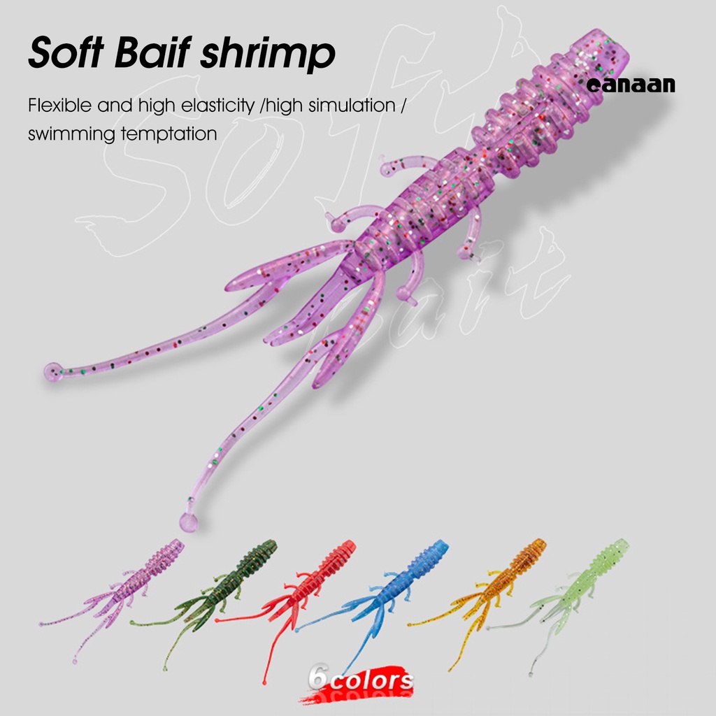 Cnn-20pcs Umpan Udang Lembut Simulasi Menarik Memikat 8cm/1.8g Memancing Umpan Umpan Mengapung Jig Wobbler Alat Pancing