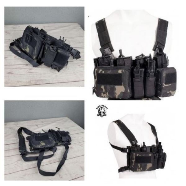 Tas Ransel Holster Set Rompi Tactical Hunting Vest Airsoft CS SST07