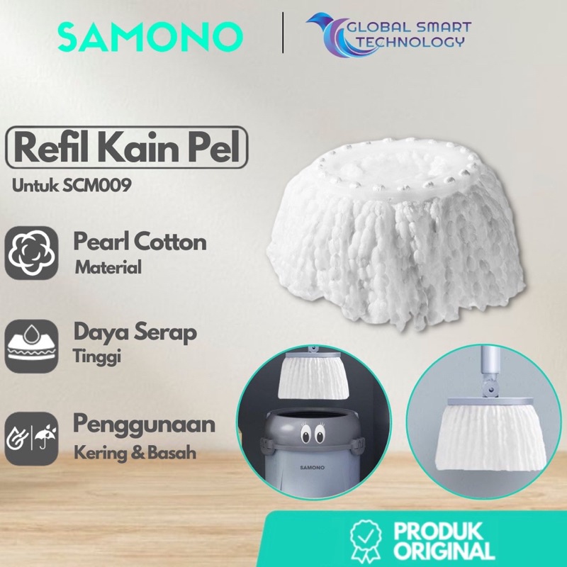 REFIL PENGGANTI KAIN PEL DAYA SERAP TINGGI/ SPIN MOP CLEANING TOOLS Refil Kain Pel cleaning tools mop cloth SCM003 SCM009 SCM012