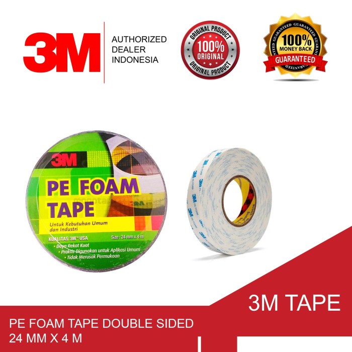 

3M Pe Foam Tape Double Sided , 24 mm x 4 m