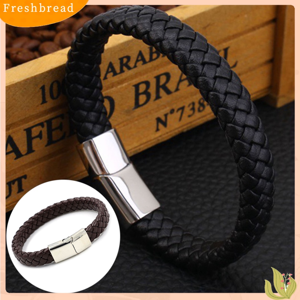 &lt; Freshbread &gt; Gelang Pria Vintage Punk Gesper ic Male Bangle Untuk Pakaian Sehari-Hari