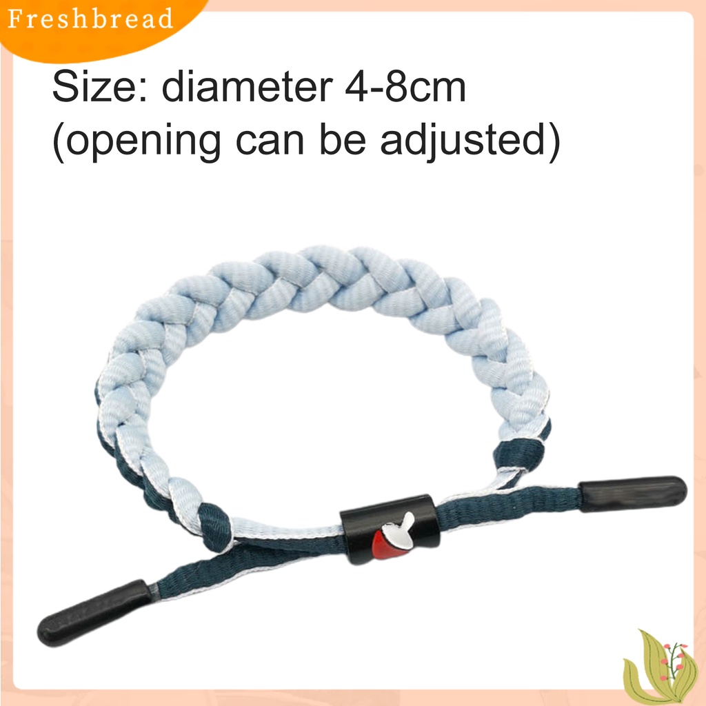 &lt; Freshbread &gt; Gelang Tangan Anime Kepang Handmade Bahan Kulit Imitasi Adjustable Untuk Hari Valentine