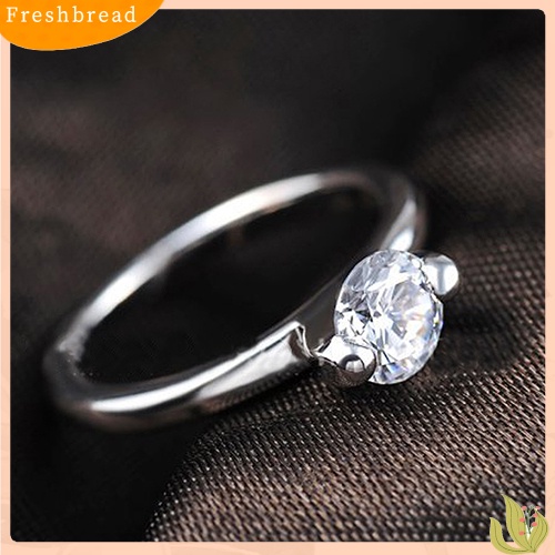 &lt; Freshbread &gt; Fashion Wanita Paduan Band Berlian Imitasi Dekorasi Jari Cincin Perhiasan Charms Hadiah