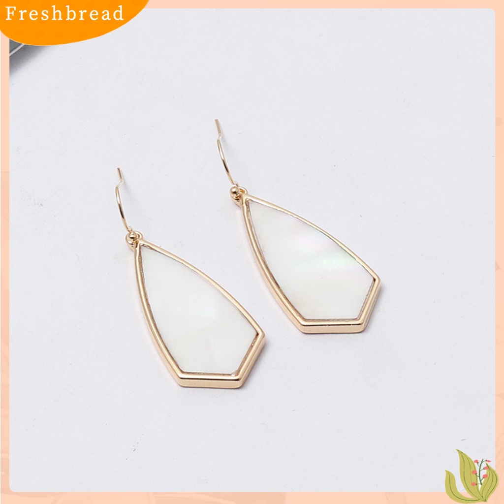 &lt; Freshbread &gt; 1pasang Drop Earrings Paduan Halus Sederhana Motif Leopard Geometris Wanita Anting Kait Untuk Pacaran