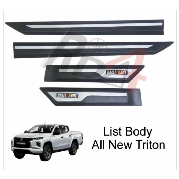 List Body Samping All New Triton Tulisan Rally Art