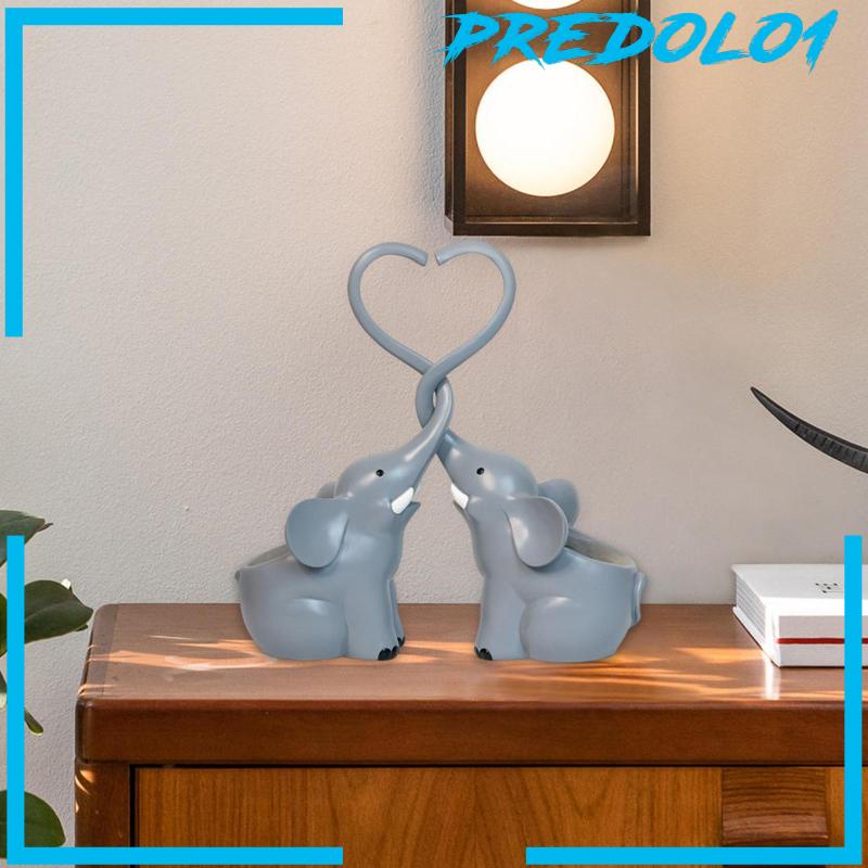 [Predolo1] 2x Elephant Planter Patung Gajah Tanaman Pot Dekorasi Rumah Pot Bunga