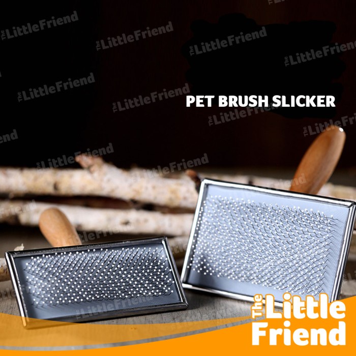 Sisir Sikat Slicker Bulu Kucing Anjing Pet Brush Comb Grooming PETO