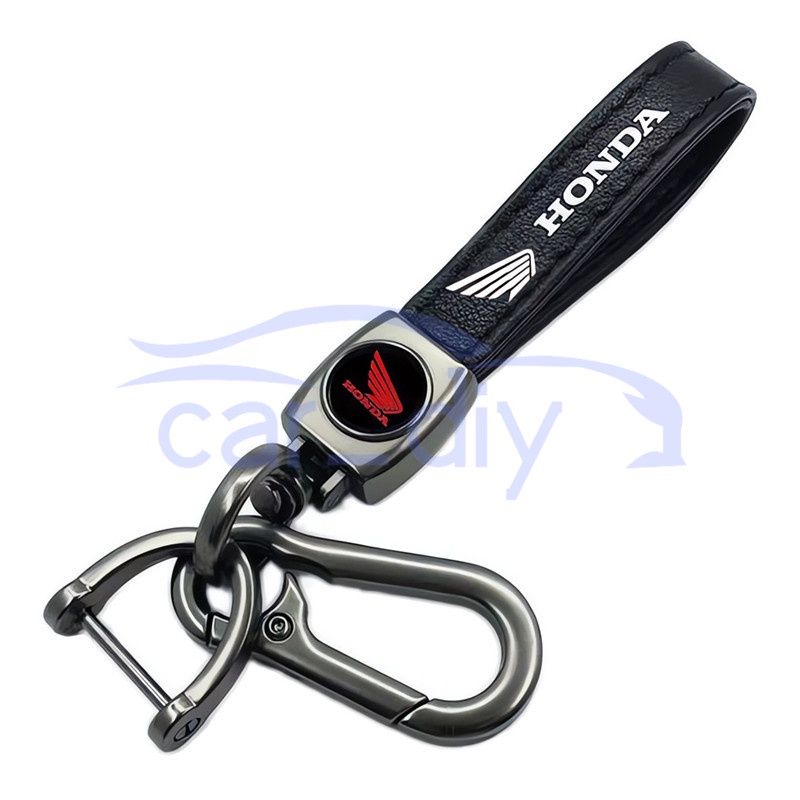 Gantungan Kunci Logam Kulit Logo Mobil Untuk Yamaha Honda Sepeda Motor Toyota Key Chain