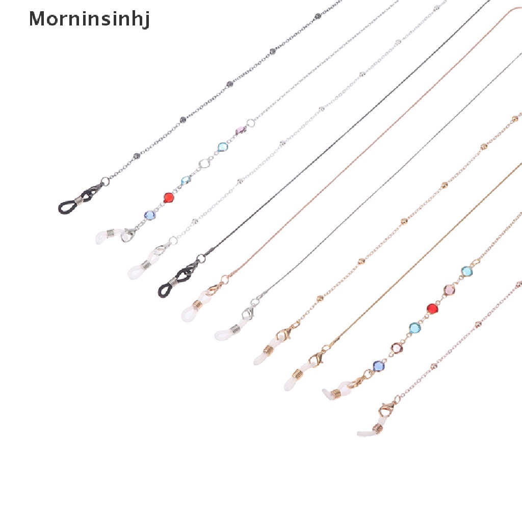 Mornin Fashion Pearl Mask Chains Rantai Kacamata Untuk Wanita Retro Metal Sunglass Lanyards id