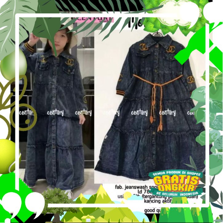 Monica Kids Gamis Anak Usia 5-8Th Dress Anak Wanita/ edisi lebaran2023