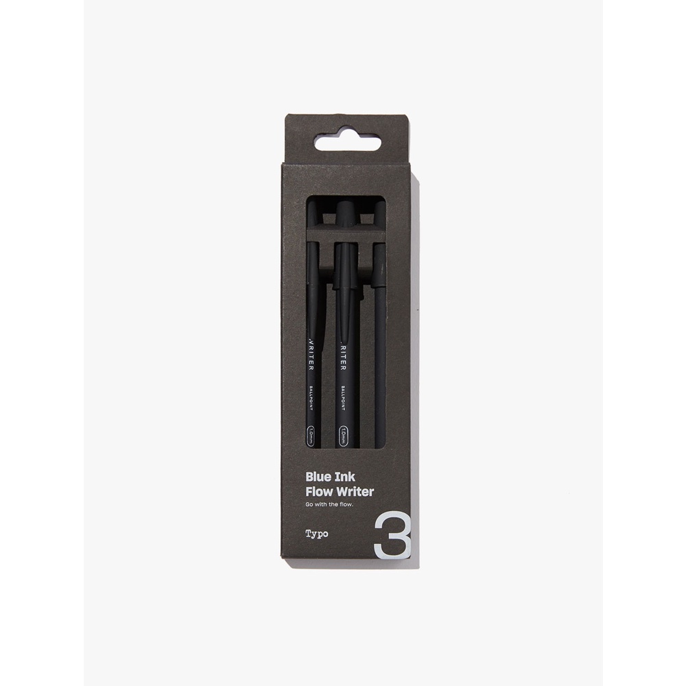 

Typo - Blue Ink Flow Writer 3Pk - Black