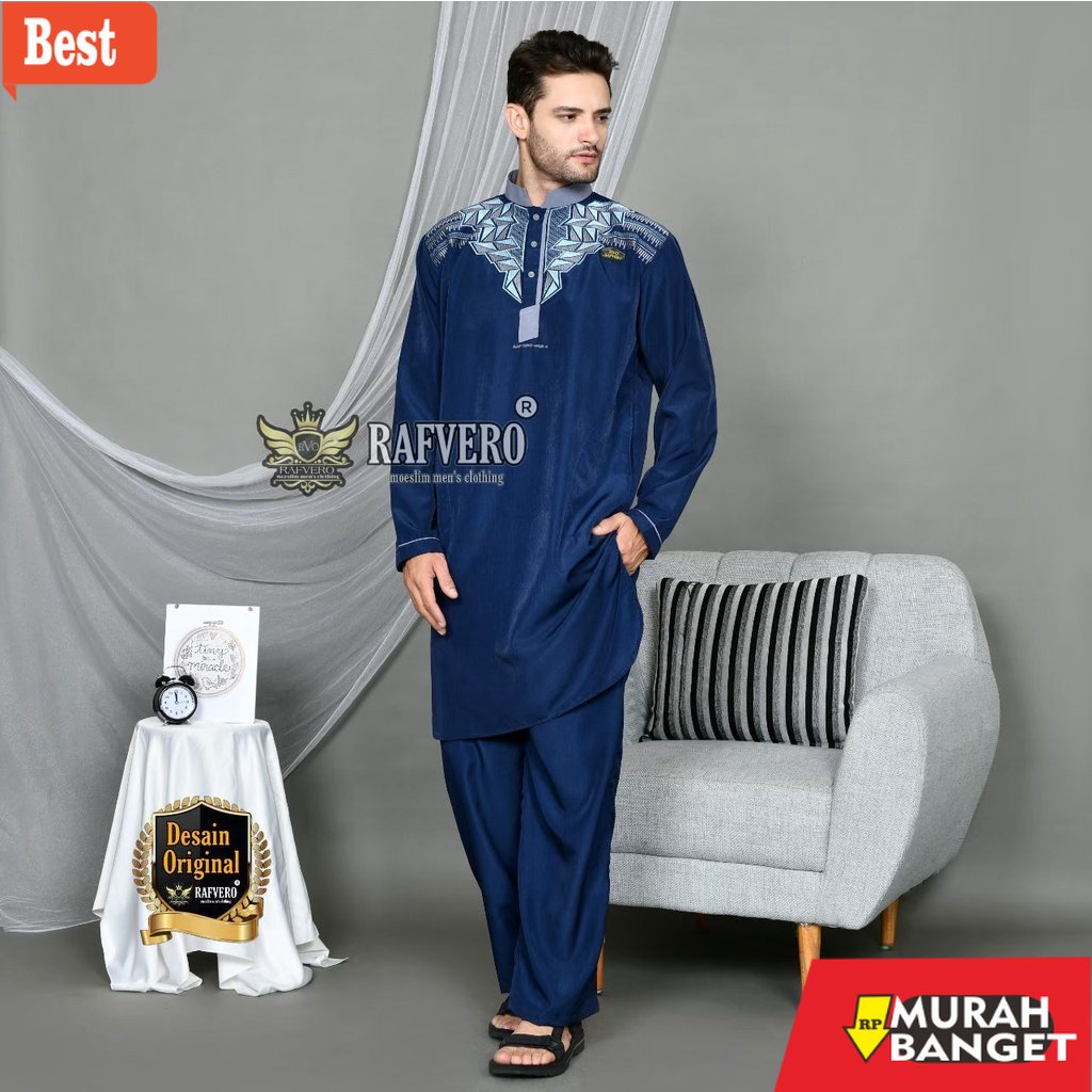 KEMEJA BUAT LEBARAN UNTUK PRIA TERBARU- MMSTORE - KOKO SETELAN BORDIR PRIA DEWASA - BAJU GAMIS PRIA 