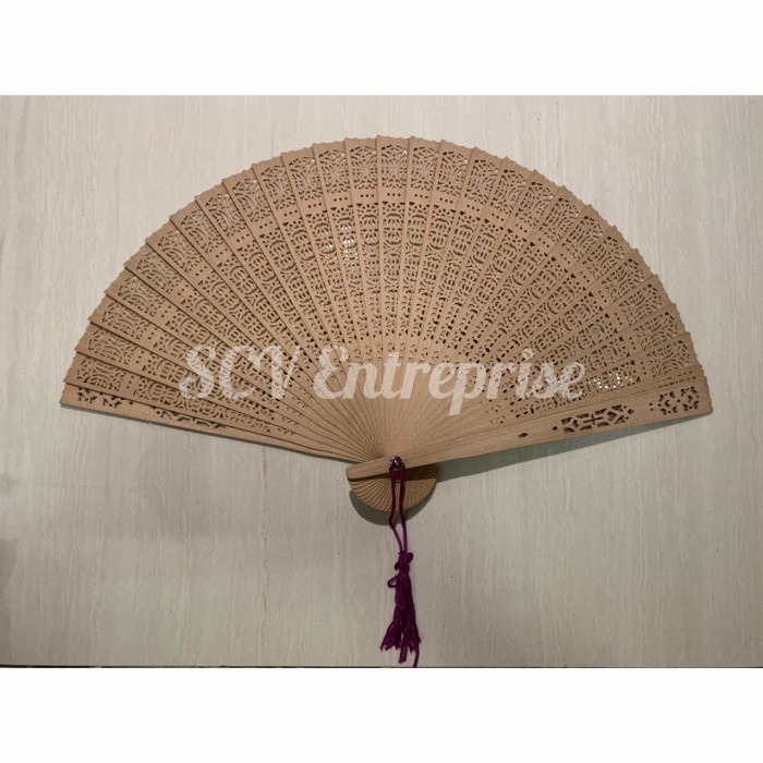 Kipas Tangan Cendana TEBAL / Kipas Kayu Ecer / Lusinan