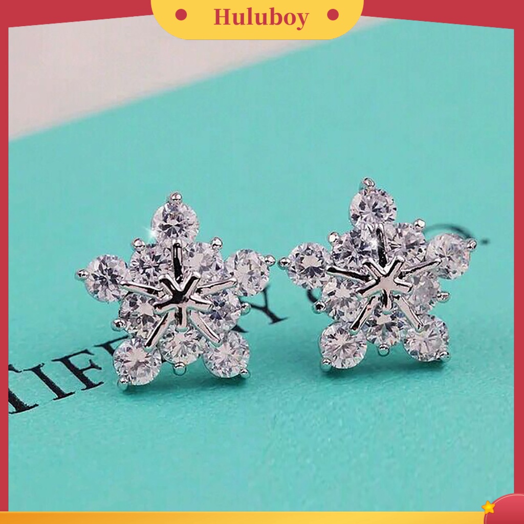 Anting Stud Desain Bunga Kelopak Lima Bahan Alloy Untuk Aksesoris Perhiasan Kencan