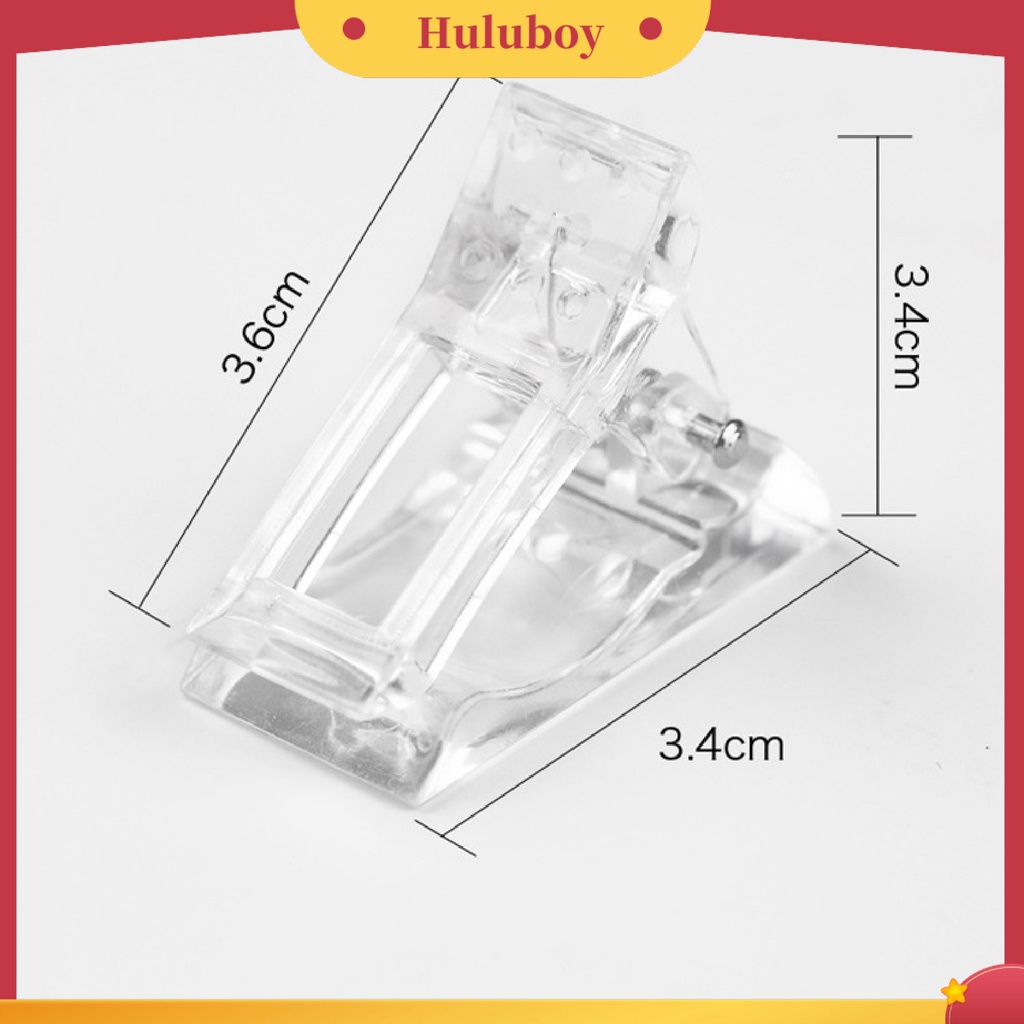 {In Stock} 5Pcs Klip Fix Transparan Gunting Kuku Ekstensi Kuku Imitasi Akrilik Ramah Lingkungan Untuk Wanita