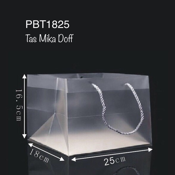 

Paper Bag Mika PBT1825 Tas Transparan Doff PBT
