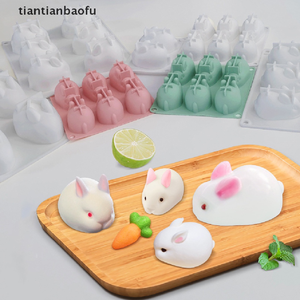 [tiantianbaofu] Cetakan Silikon Easter Rabbit Permen Cetakan Coklat Easter Dessert Boutique