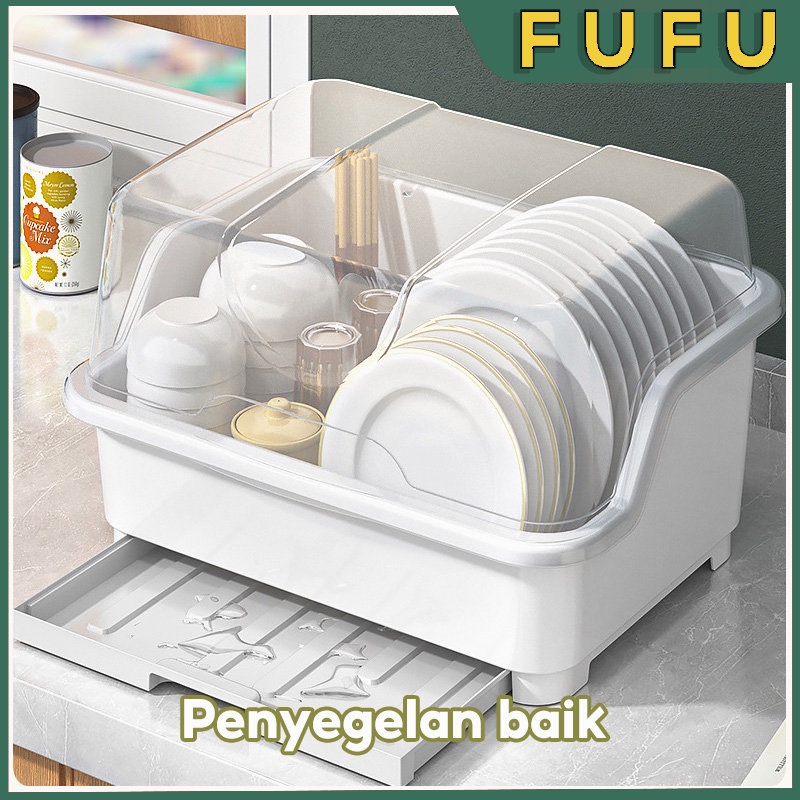 FENDY_STORE FUFU RAK PIRING / RAK PENGERING PIRING / RAK PIRING TERTUTUP / PENYIMPANAN PIRING BASAH