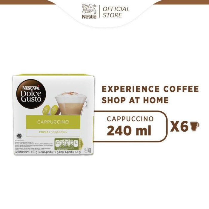 

[Coffe Powder] NESCAFE DOLCE GUSTO CAPPUCCINO - CAPSULE ORIGINAL!