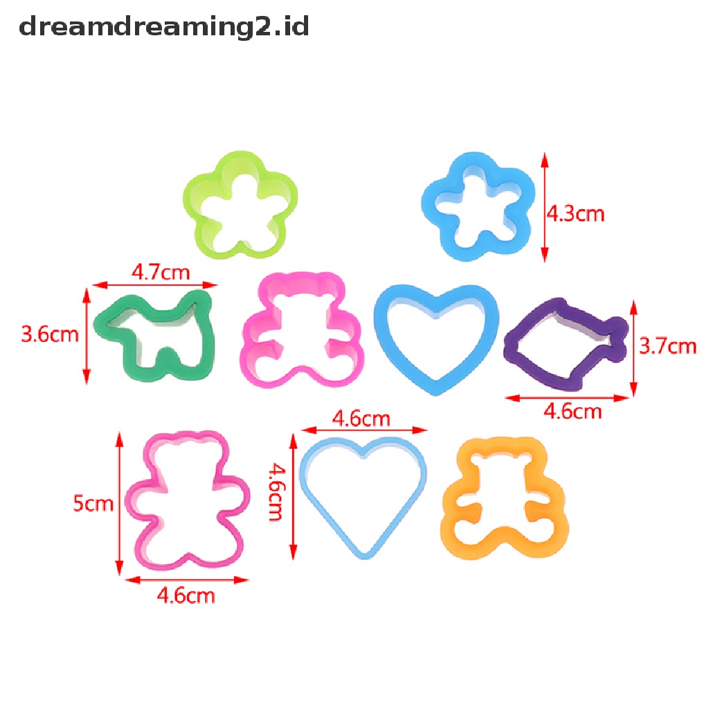 (hot) 12pcs/pack Kartun Lucu Sushi Cookie Cutter Fondant Alat Cetakan Kue Dekorasi//