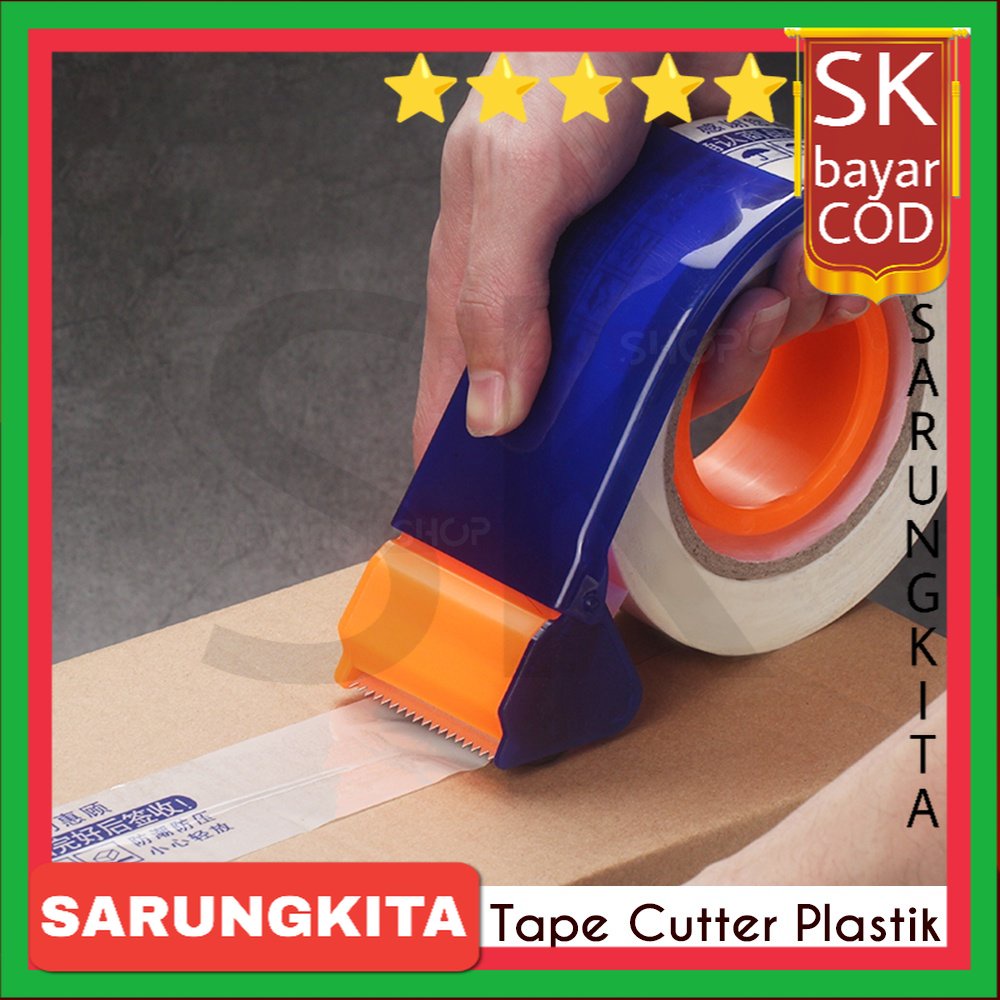 

Dispenser Lakban 2" INCH Pemotong Isolasi Tape Cutter Plastik SARUNGKITA