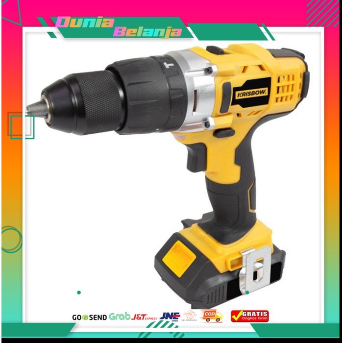 KRISBOW Bor listrik Bor Cordless 18 V Bor beton Bor tangan Bor