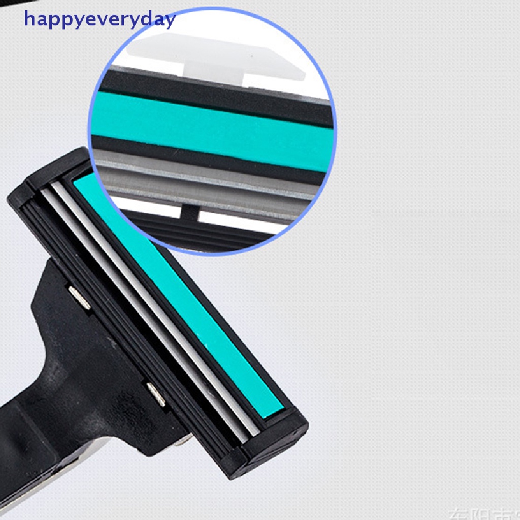 [happy] 15xtravel Set Handle Pisau Cukur Silet Pengaman Yang Dapat Diganti Double Blade [ID]