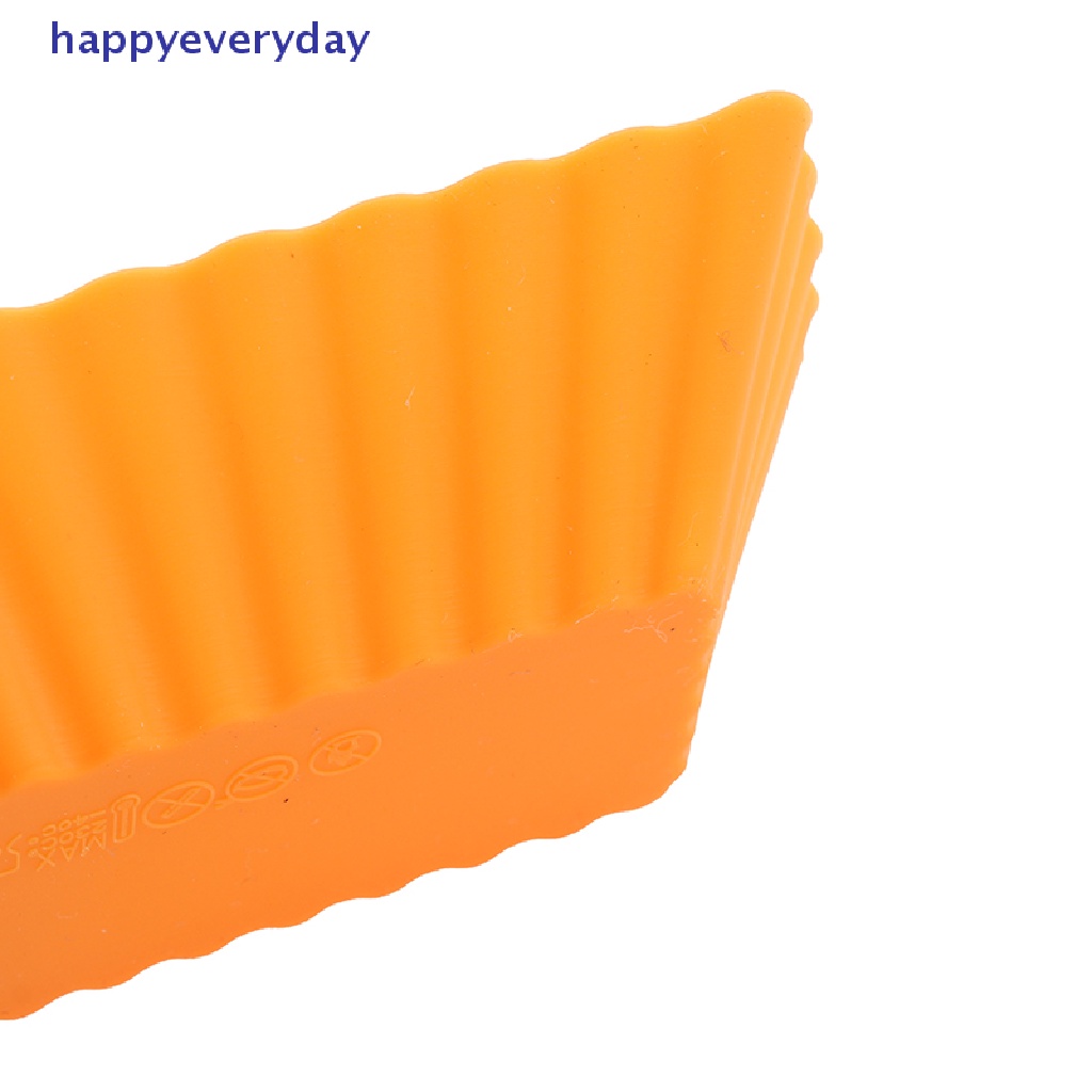 [happy] Silicone Reusable Cake Mold Jelly Cetakan Kue Cupcake Maker Alat Pastry Dapur [ID]