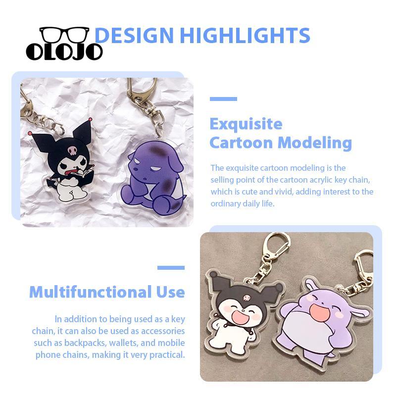 【COD】Sanrio Gantungan Kunci Desain Baku Kuromi Bahan Akrilik Untuk Dekorasi Tas