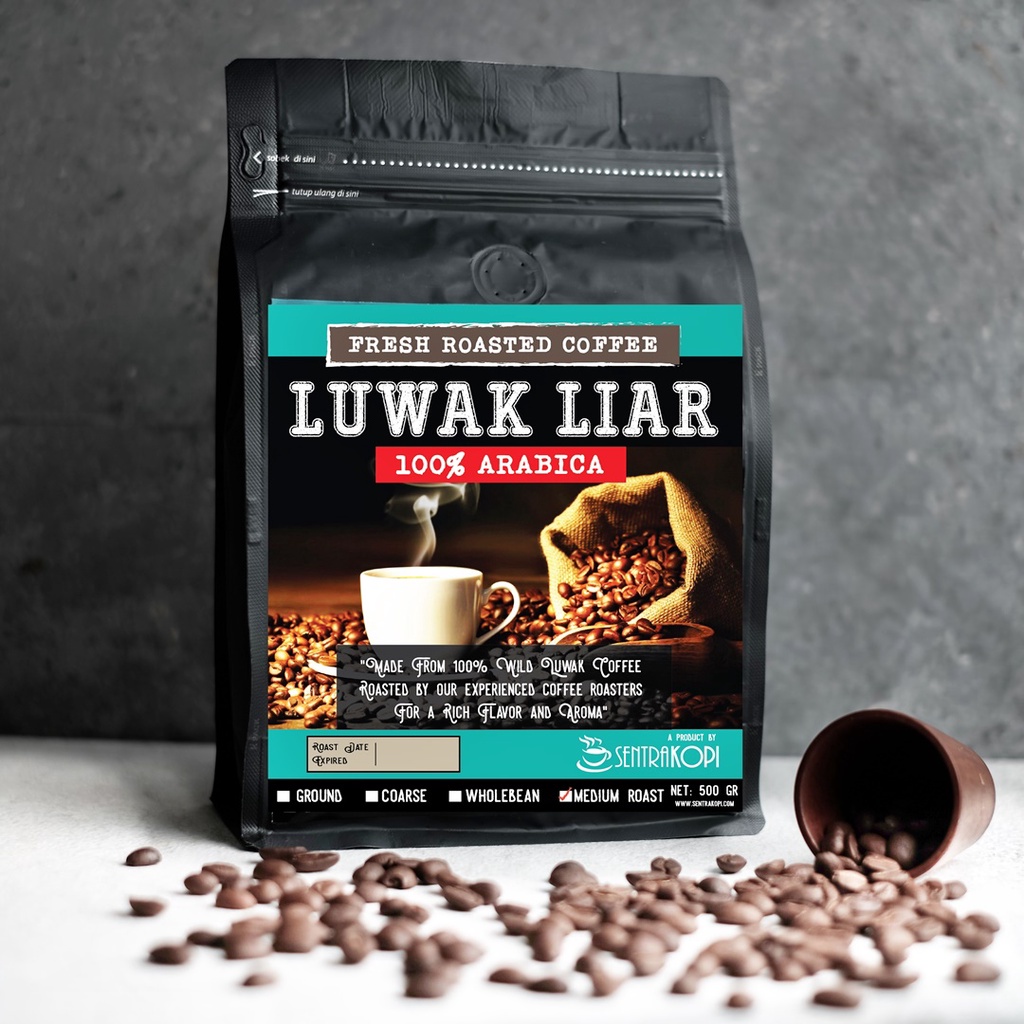 

Kopi Luwak Liar Arabika Gayo 500 Gram - Bubuk/Biji - Wild Civet