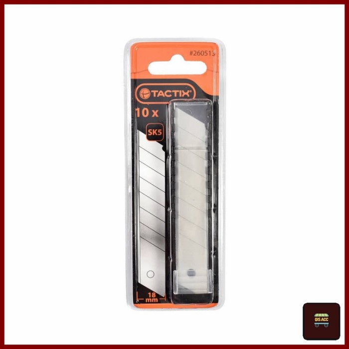 

TACTIX Refill Pisau Cutter Besar 18 Mm Isi 10 Pcs