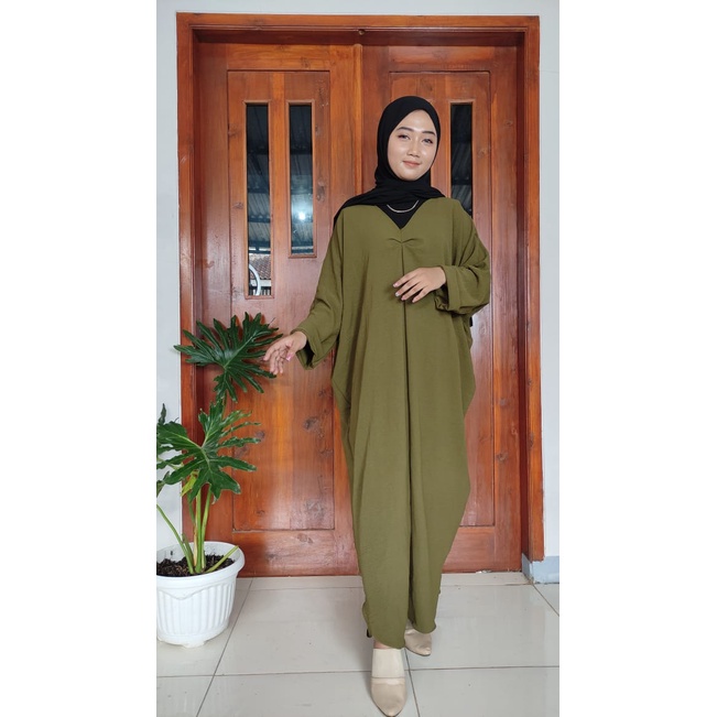 Kaftan Crinkle Airflow Premium Gamis Dress