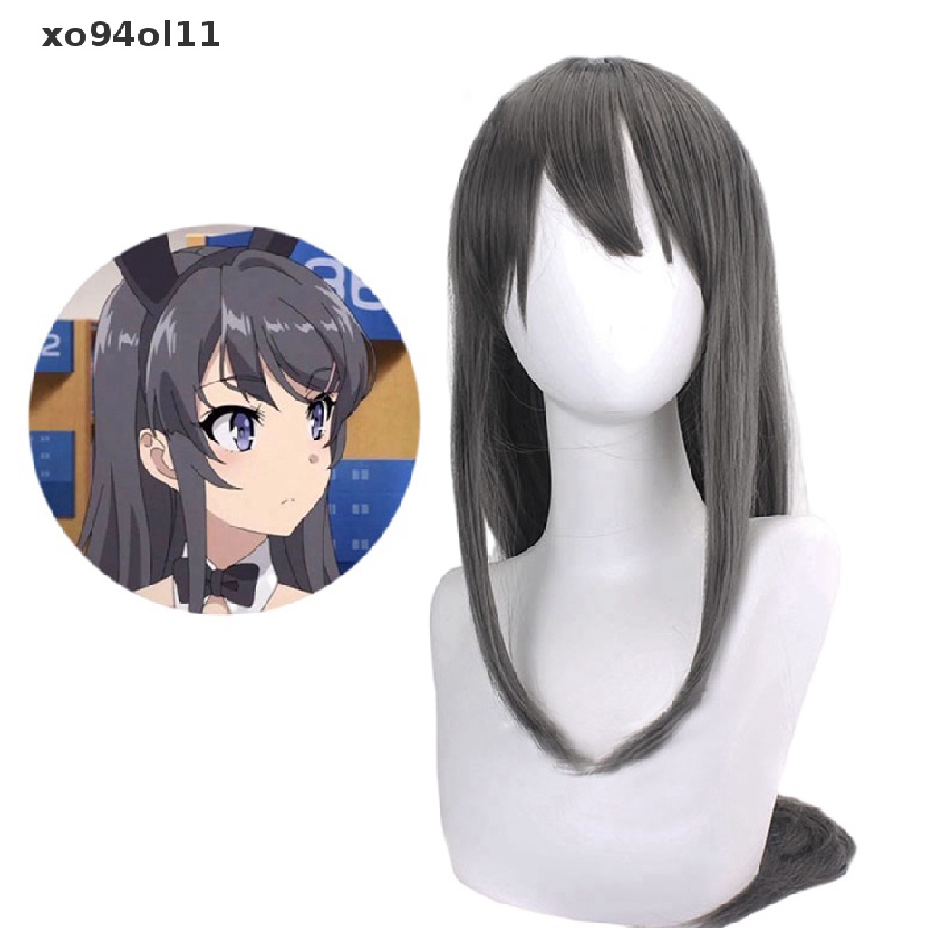 Wig Cosplay XO Puella Magi Madoka Magica Akemi Homura Hitam Wig Lurus Panjang OL