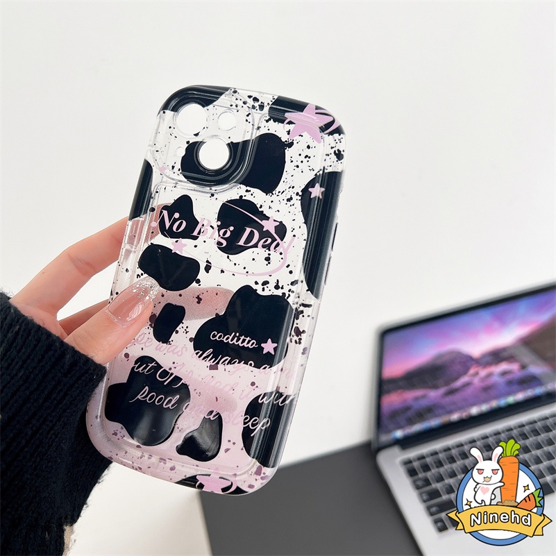 Redmi 12C A1 A1+ 10C 10A 10 9A 9C 9T Redmi Note 11 11s 10 10s 9 9s Pro Xiaomi 11 Lite Poco X3 Pro NFC Pasangan Bintik Hitam Putih Casing Ponsel Bumper Shockproof Soft Silicone Cover Pelindung