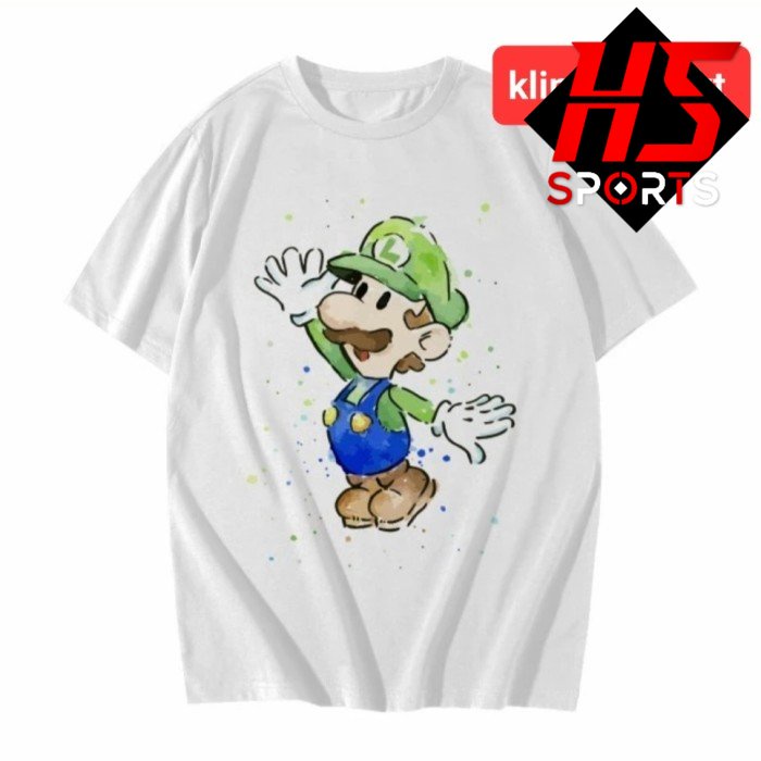 BAJU MARIO BROS - KAOS GAME MARIO BROS LUIGI - SUPER MARIO WORLD