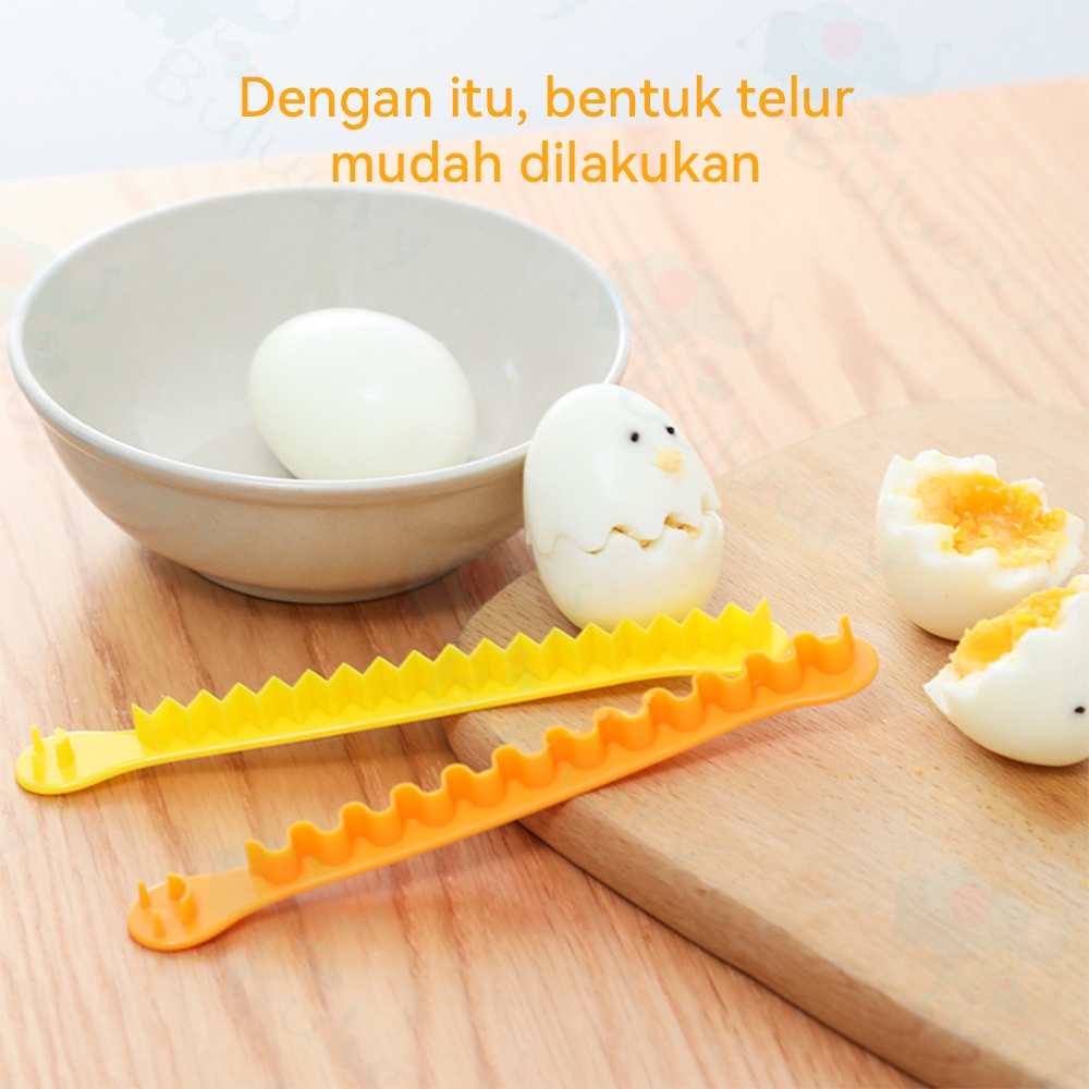 GrosirMart Set Alat Pemotong Telur Rebus 1 set isi 2 / Set Cetakan Telur Aksesoris Alat Bento Bekal Anak