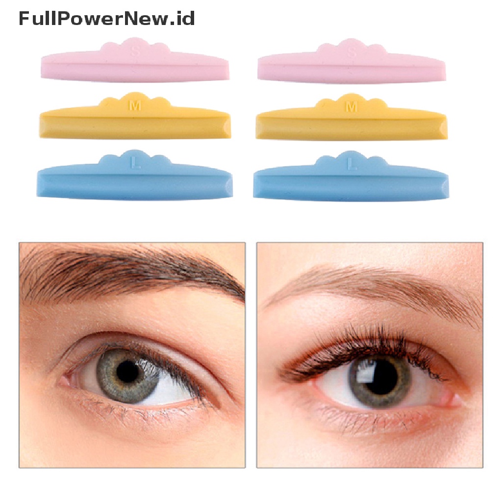 Power3/5pasang Lash Lift Lifg Curlers Curl Silicone Shields Pads Multicolor Reusable ID