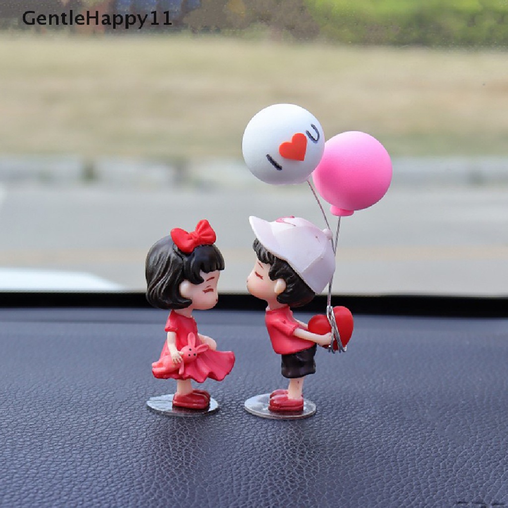 Gentlehappy Pasangan Anime Untuk Model Ornamen Mobil Gambar Balon Kiss Lucu Auto Decoration id