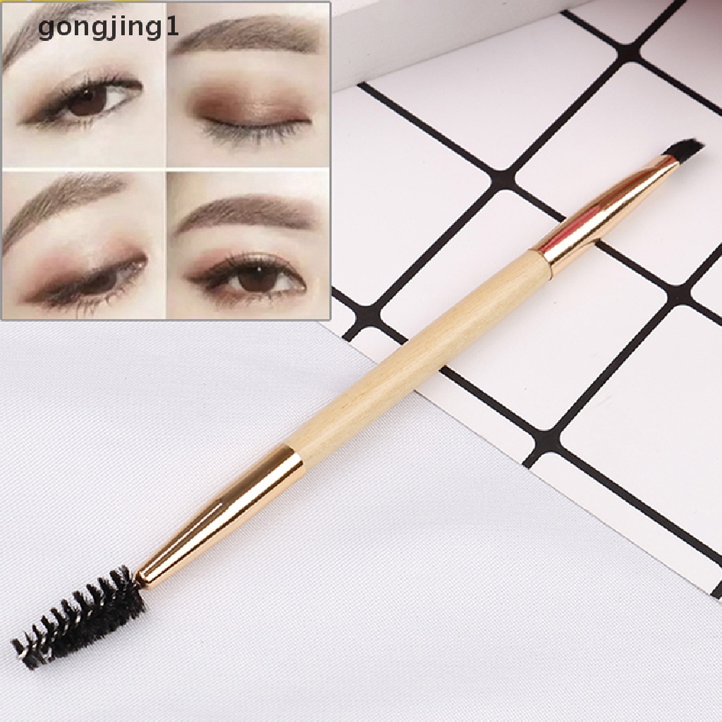 Ggg Pro Alat makeup Gagang double brush Alis+brush Sisir Alis ID