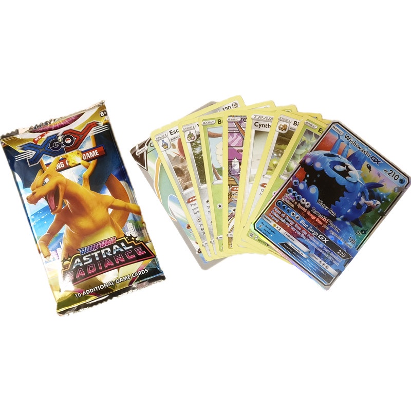 Xy GO Pokemon Baru Kartu Pedang Inggris Perisai Astral Radiance Booster Trading Board Koleksi Kartu Game TCG Bukan Original