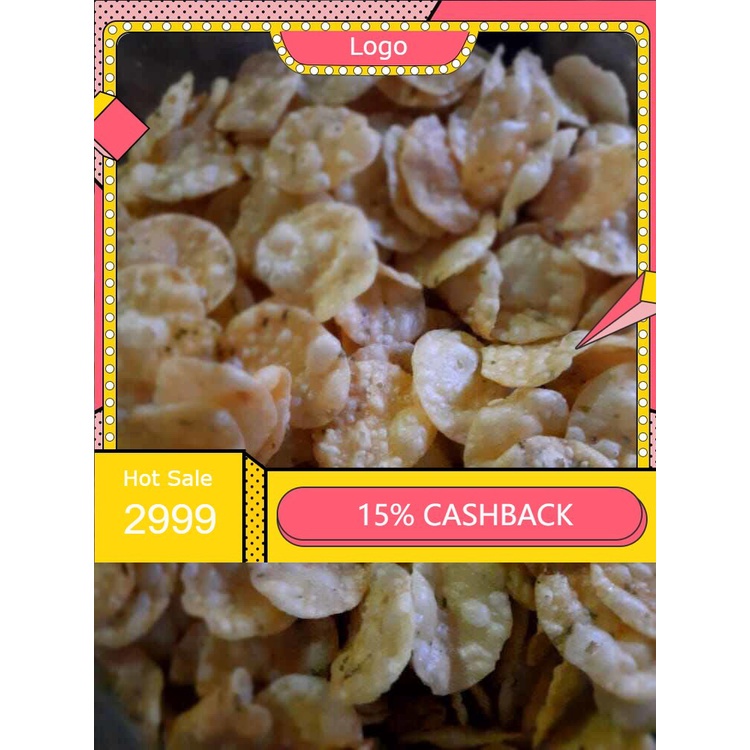 

Keripik Ketimpling Gemblong Gurih Renyah Mini 1Kg Khas Bandung